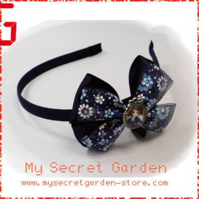 K-On ! けいおん Yui Hirasawa Anime Cabochon Hair Bows ( Hair Clip or Hair Band )